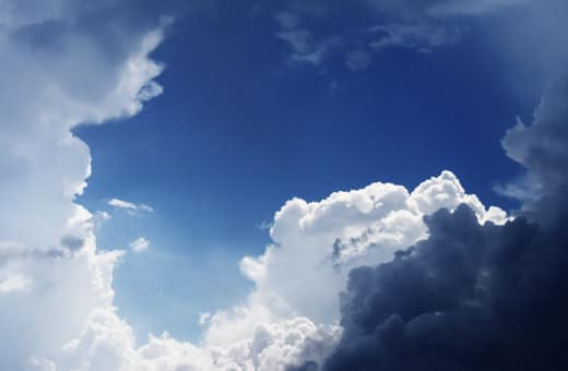 Clouds in a blue sky